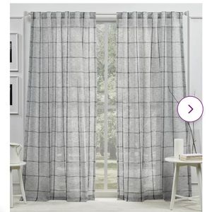 Ralph Lauren Plaid Curtain Sheers